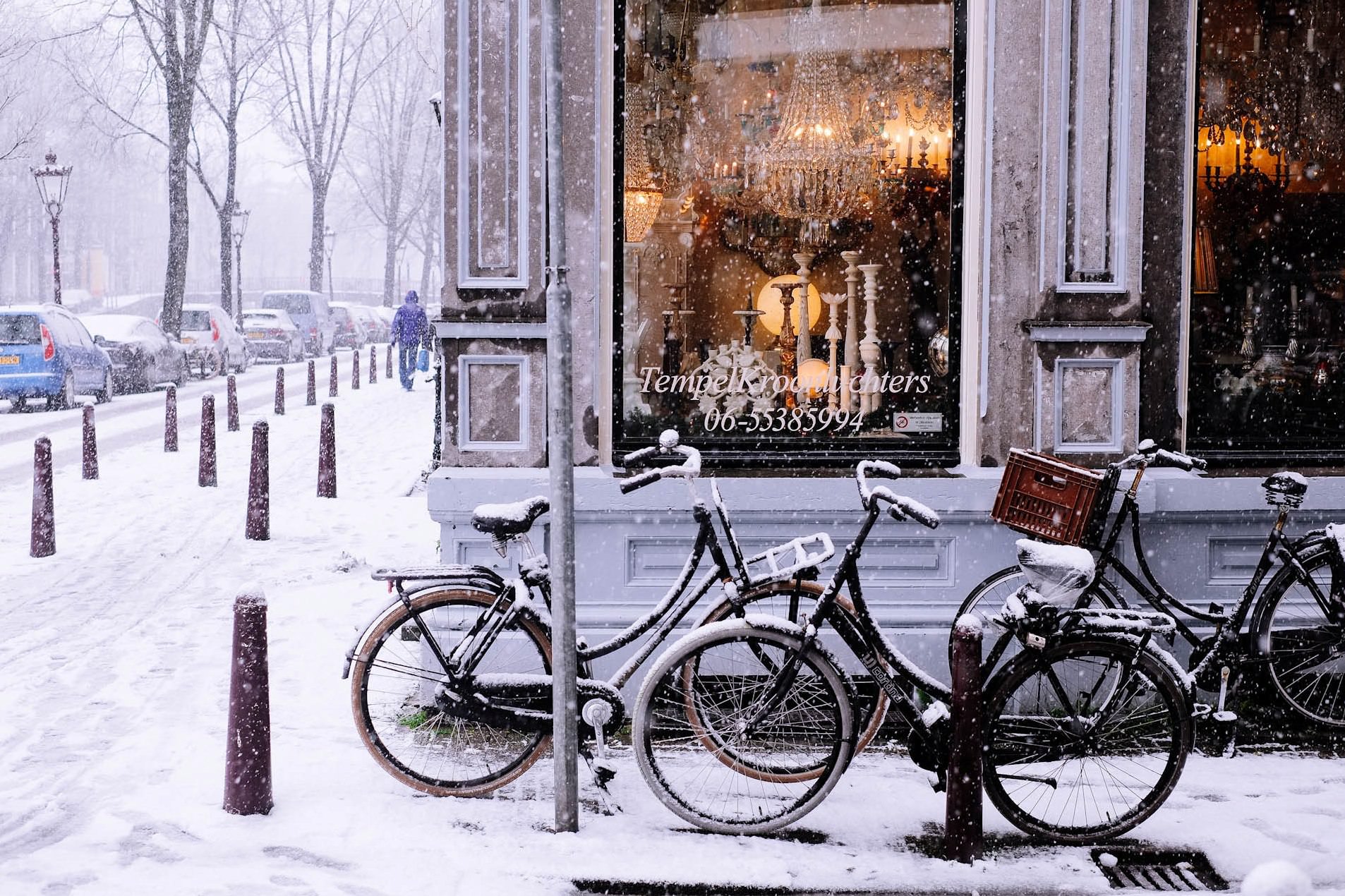 Велосипедный Амстердам зимой